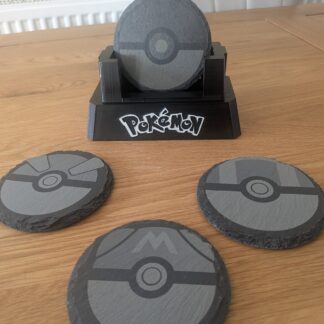 Pokeball Slate Coaster Collection